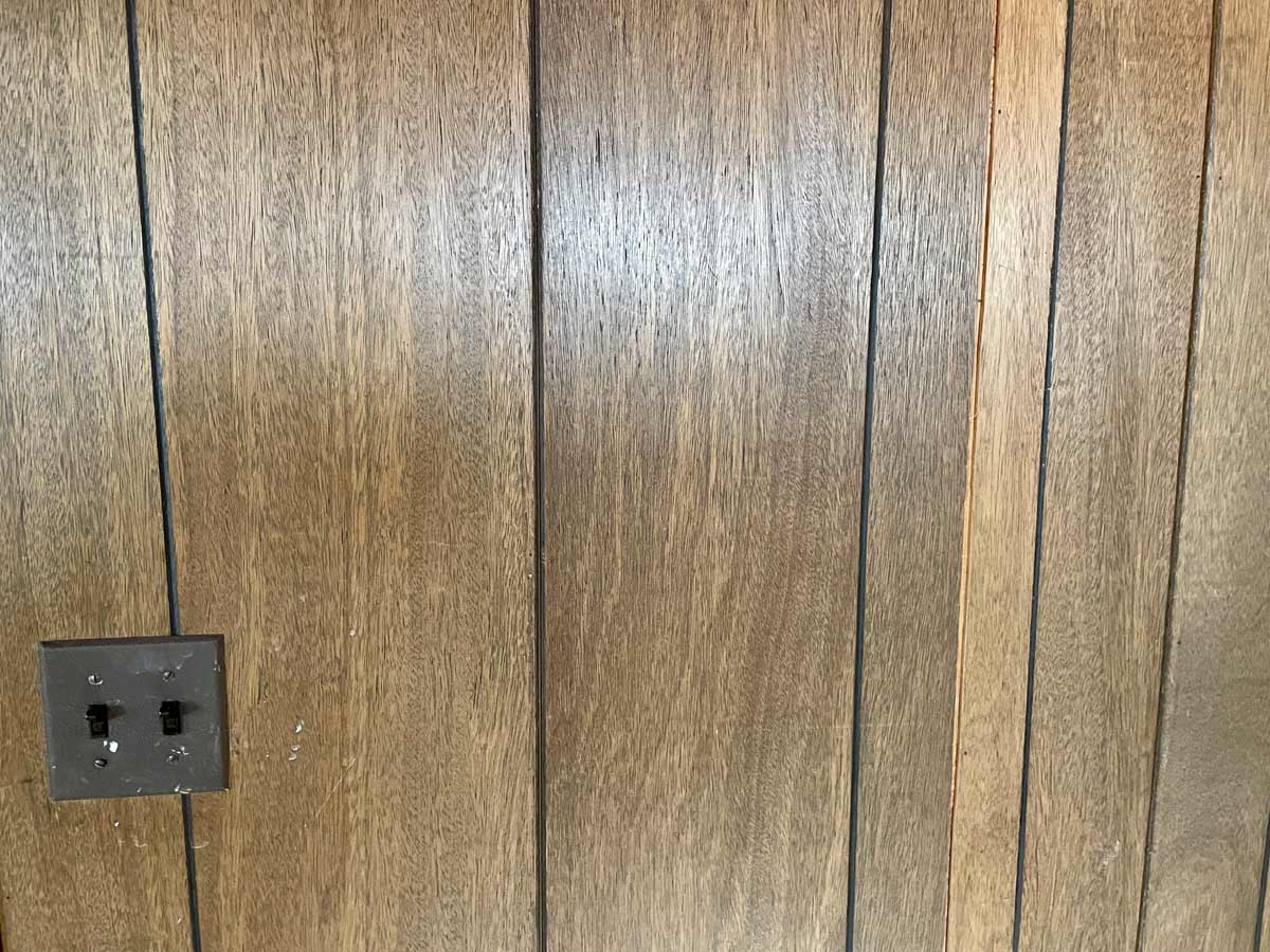 home wood paneling on wall