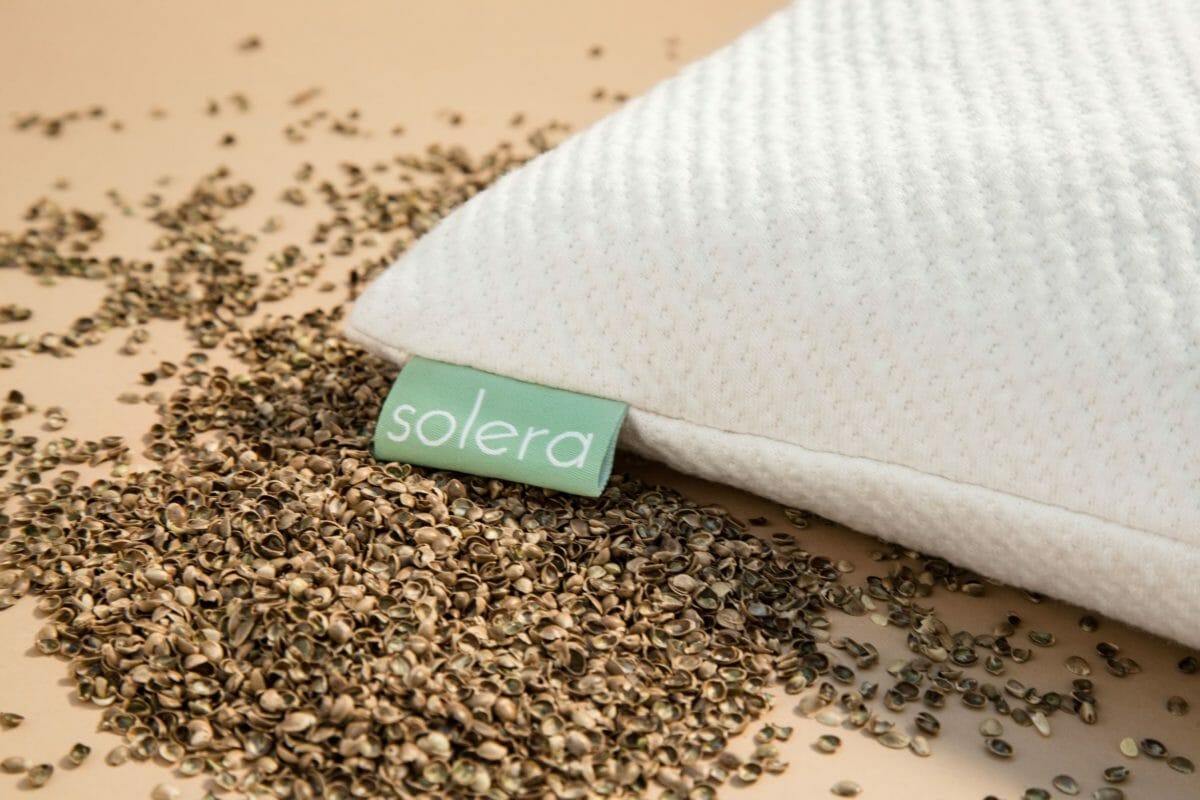 solera hemp hull pillow