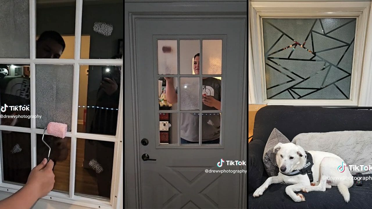 homemade privacy glass
