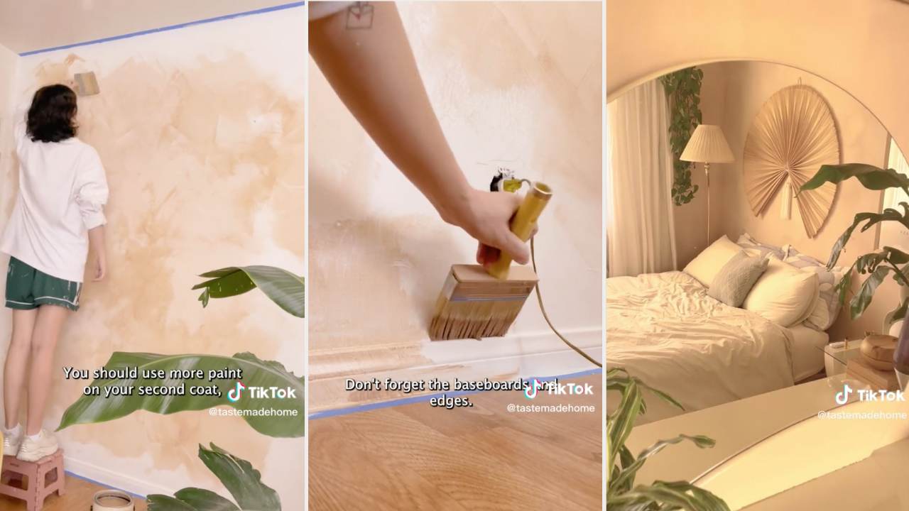 A Trick for Achieving the Perfect Bohemian/Natural Look For Your Walls - limewash walls