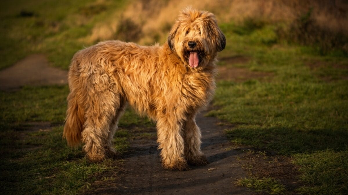 The French Army's Briard Dog: 10 Reasons to Love This Shaggy Herding Companion - briard dog standing side tongue ss2068133264