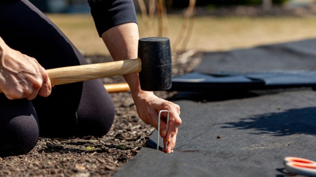 7 Tips to Keep Your Flowerbeds Pristine - woman installing groundcover ss2248778879