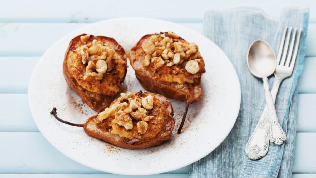 Satisfy Your Sweet Tooth With These 10 Diabetic-Friendly Desserts - Baked Pears with Cinnamon ss476360890