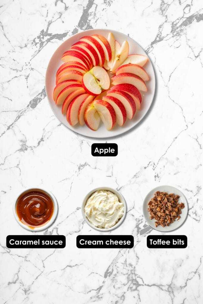 Cream Cheese Caramel Apple Spread for Dipping or Your Next Baked Treat - Cream Cheese Caramel Apple Ingredients