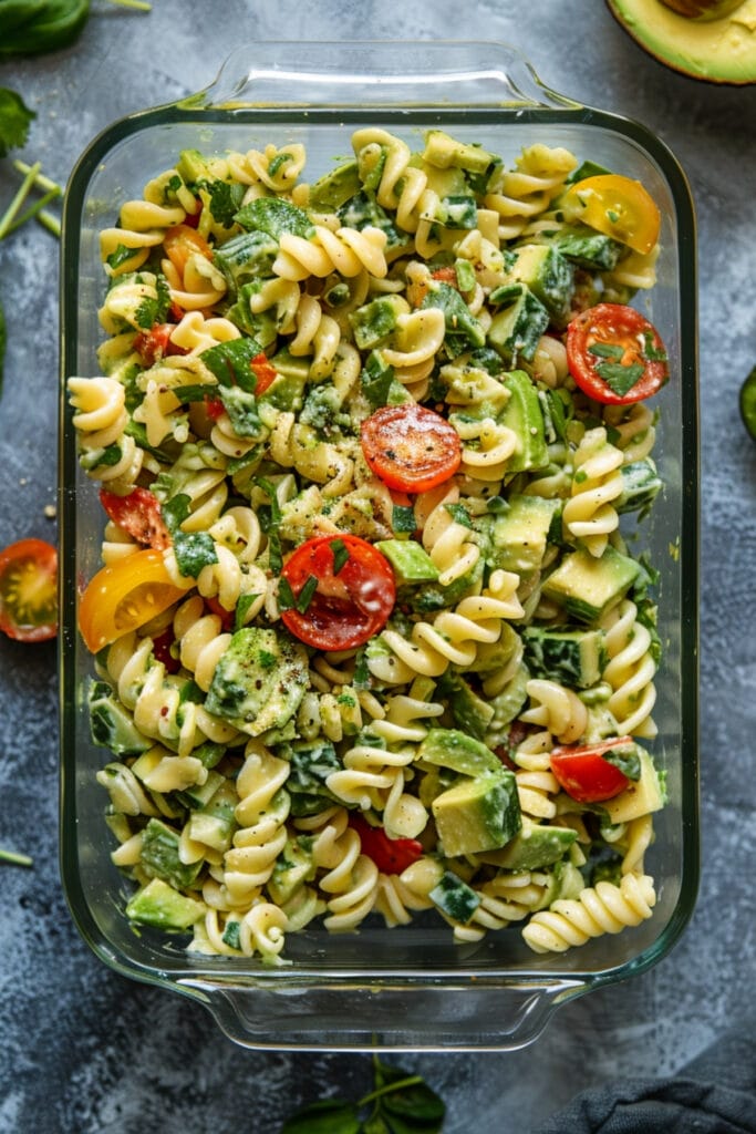 This Creamy Avocado Pasta Salad Will Make Your Summer Picnics a Hit - Creamy Avocado Pasta Salad Recipe