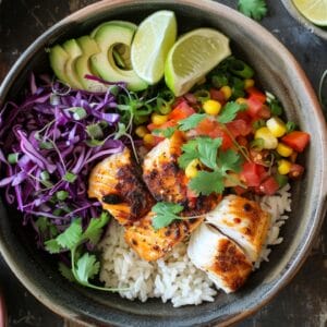 Forget Taco Tuesdays, These Low-Carb Fish Taco Bowls Will Make Every Day a Fiesta - Fish Taco Bowls