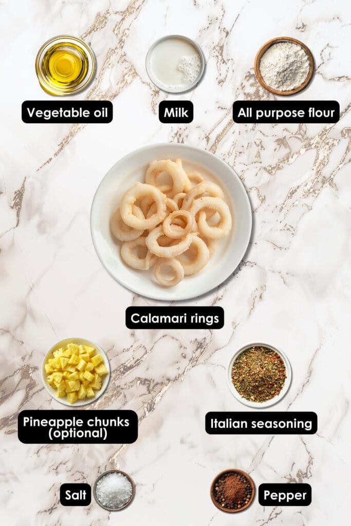 Simple Copycat Olive Garden Fried Calamari Recipe - Fried Calamari Ingredients