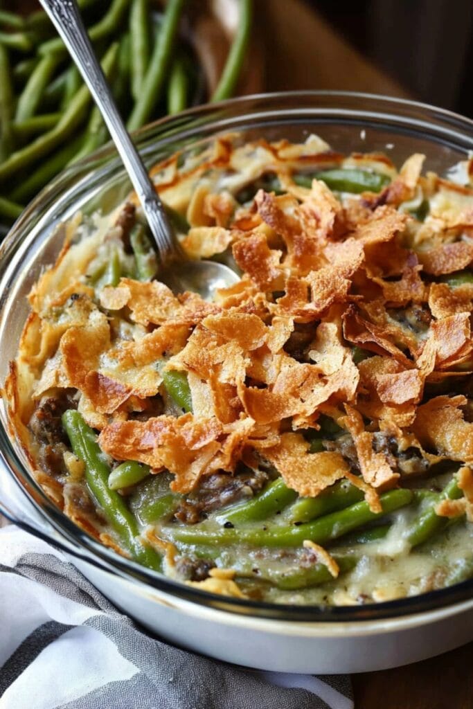 Green Bean Casserole: A Thanksgiving Classic Worth Celebrating - Green Bean Casserole pin 1