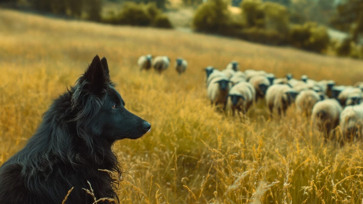 The Unsung Heroes Behind India's Elite Security Force - Realistic shot Belgian Sheepdogs herding sheeps mj