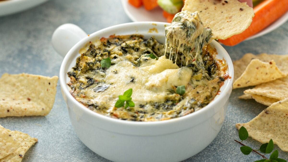 10 Old-School Appetizers That People Still Love Today - Spinach Artichoke Dip ss1886027227