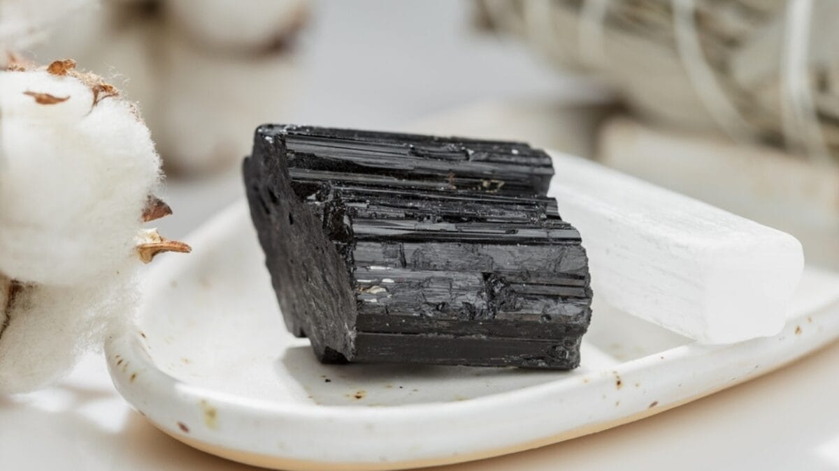 Are You a Magnet for Negativity? Use These 8 Crystals to Help Ward off Bad Vibes - black tourmaline stone ss2354892953