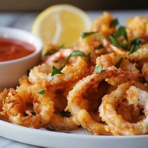 Simple Copycat Olive Garden Fried Calamari Recipe - fried calamari