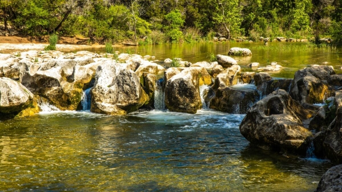 35 Dog Walking Trails That Prove USA Is a Dog's Paradise - sculpture falls observation view deck texas ss2462426355
