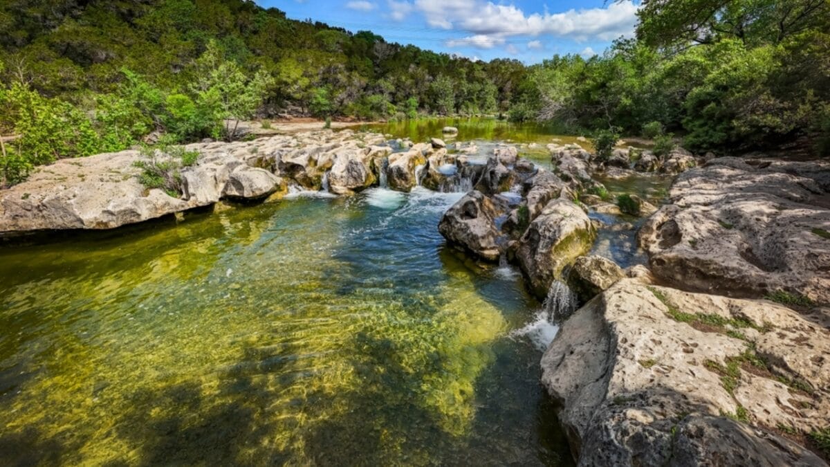 35 Dog Walking Trails That Prove USA Is a Dog's Paradise - sculpture falls via barton creek greenbelt trail texas ss2461051561