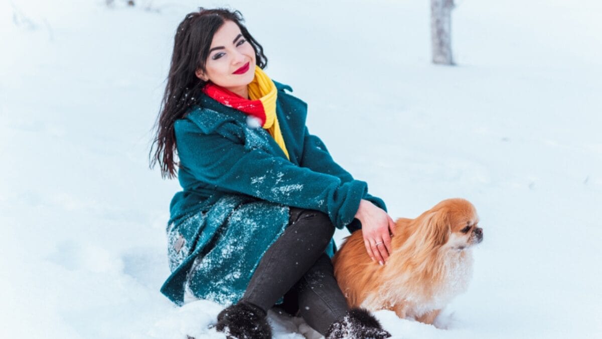 10 Centuries-Old Ways the Tibetan Spaniel Protected Temples & Its People - tibetan spaniel with owner ss1295920264
