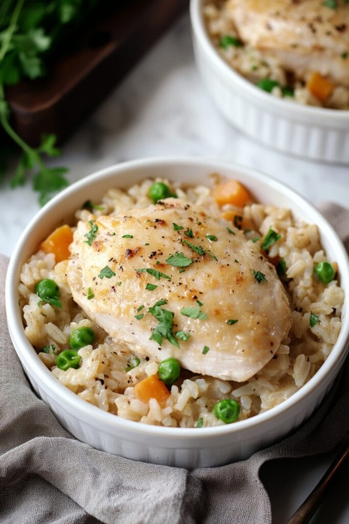 Thinking Outside the Can: Chicken Casserole Reinvented - Chicken and Rice Casserole pin