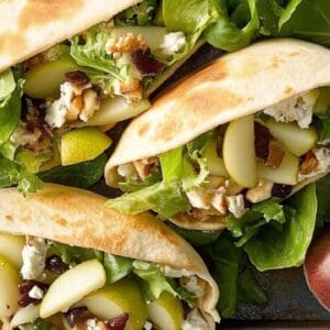 Pear-fect Twist on a Classic: Waldorf Salad Meets Pita Pockets - Pear Waldorf Pitas