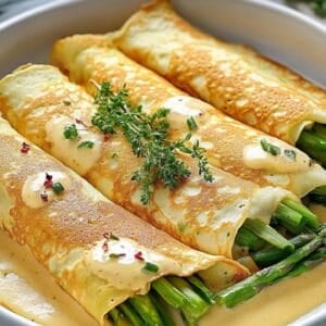Elevate Your Weekend with This Irresistible Asparagus Crepes Recipe - Savory Asparagus Crepes