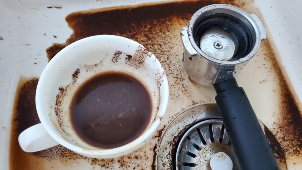 15 Things You Should Never Put Down Your Kitchen Drain - coffee ground ss1718337988