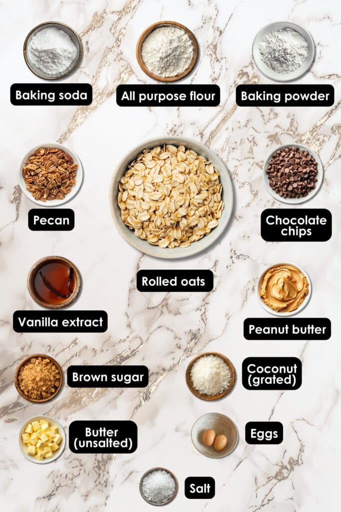 Not Your Average Baked Treat, This is the Cowboy Blondies Recipe You Need to Try - cowboy cookie ingredients