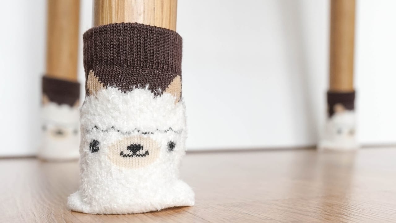 Old Socks, New Purpose: 20 Clever Ways to Reuse Them - Chair with socks ss491558608