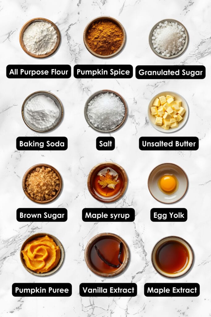 Fall's Favorite Cookie: The Perfect Chewy Maple Pumpkin Cookies Recipe - Chewy Maple Pumpkin Cookies ingredients 1