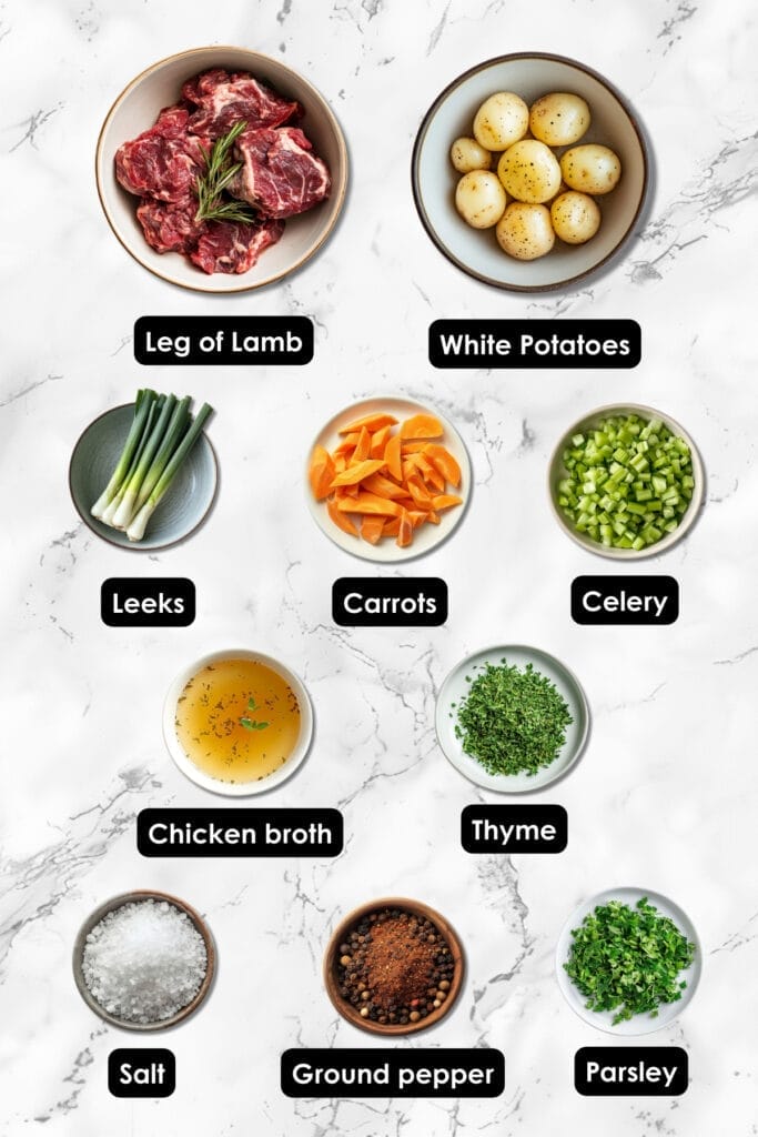 Warm Up with Ireland's Traditional Irish Lamb Stew - Irish Lamb Stew ingredients