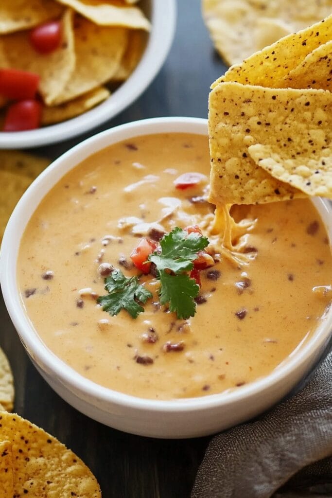 Be Ready for Game Day with the Slow Cooker Queso Dip Recipe - Two Ingredient Slow Cooker Queso Dip pin