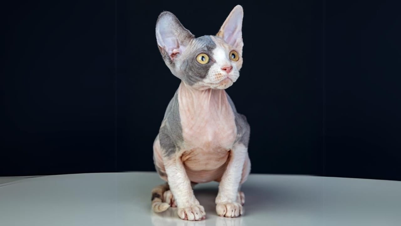 The Truth Behind the Viral "Bullycat" Breed - two tone bambino cat dp331796132