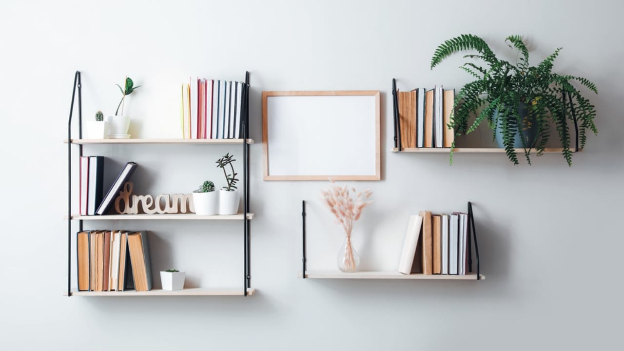 Declutter Your Home in a Flash with These 18 Everyday Items - Hanging Shelves dp463864952