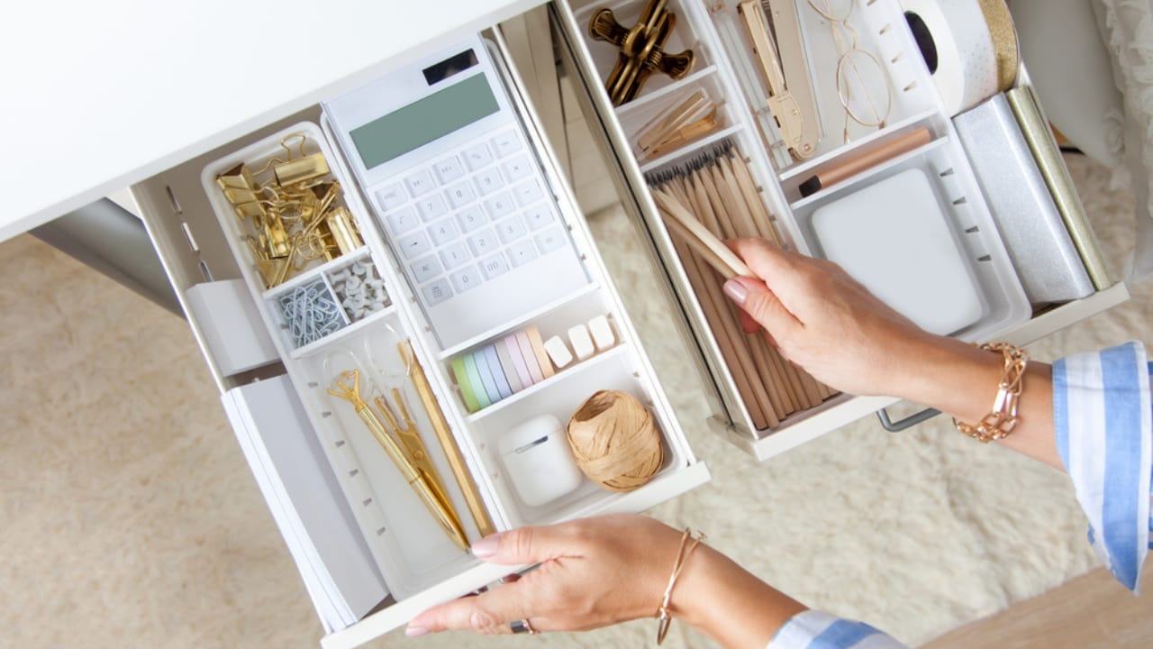 Declutter Your Home in a Flash with These 18 Everyday Items - neat organized drawer ss1784606930