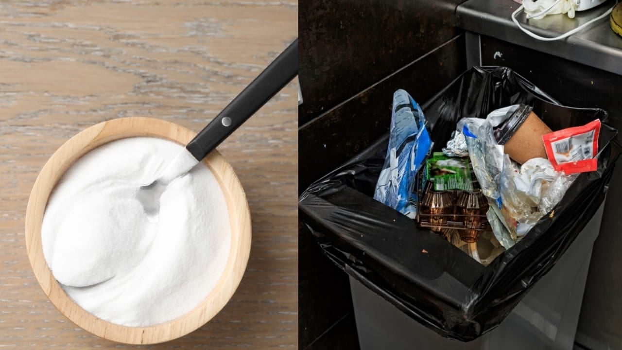 This Simple Baking Soda Trick Eliminates Trash Can Odors - baking soda and garbage ss24772366151497896147
