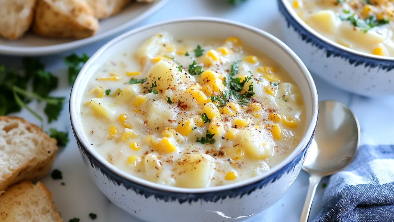 Slow Cooker Potato & Corn Chowder: A One-Pot Wonder for Busy Weeknights - potato and corn chowder