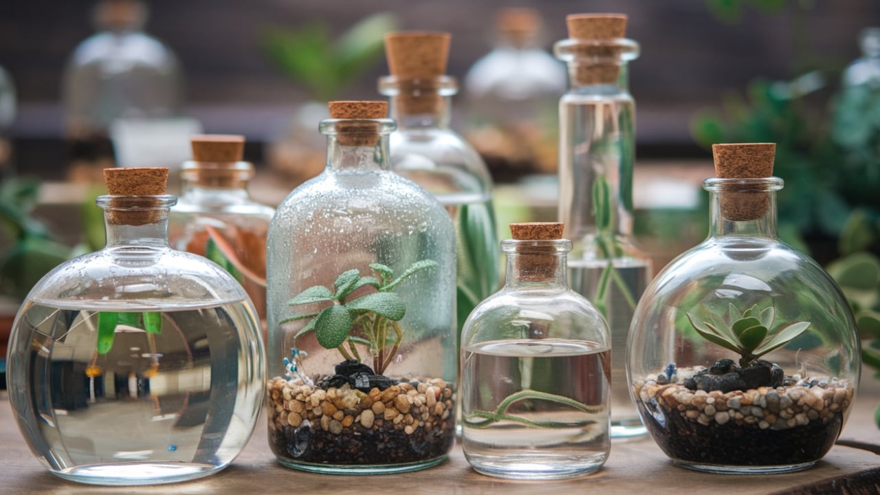 15 Creative Terrarium Ideas to Spark Your Love for Gardening - sealed glass bottle Terrarium a 1
