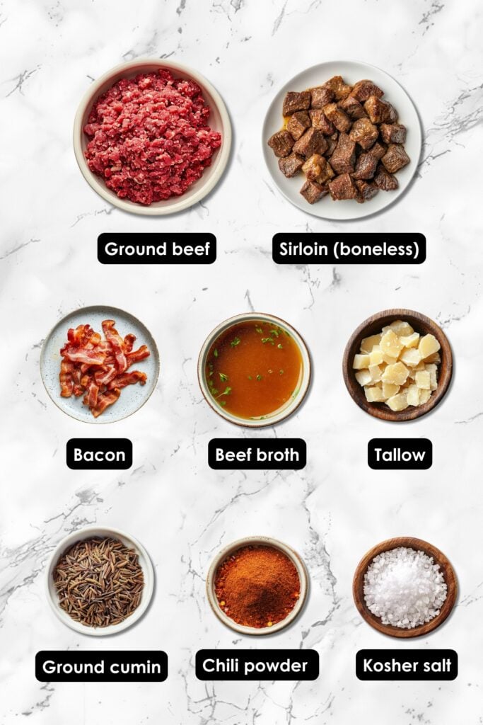 No Beans Needed: Carnivore Chili Recipe Packed With Flavor - Chili Ingredients