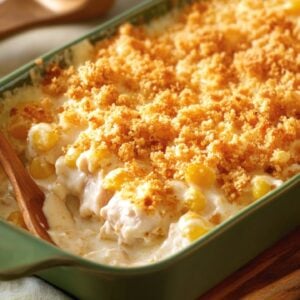 This Creamy Chicken Casserole Recipe Is Pure Carnivore Bliss - Creamy Chicken Casserole With Crunchy Pork Panko Toppings