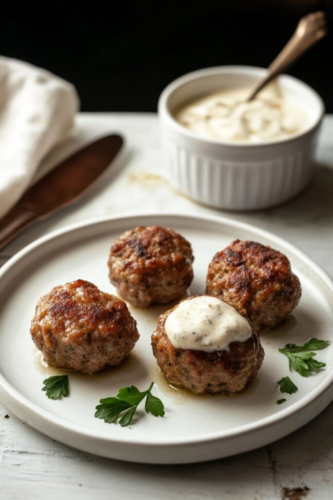 Struggling with Meal Ideas? Here's 76 Easy & Delicious Carnivore Recipes - Kofta Meatballs Pin