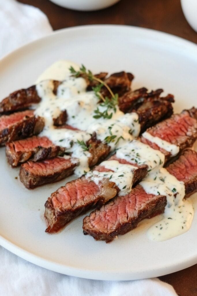 Struggling with Meal Ideas? Here's 76 Easy & Delicious Carnivore Recipes - Pan Seared Skirt Steak Pin