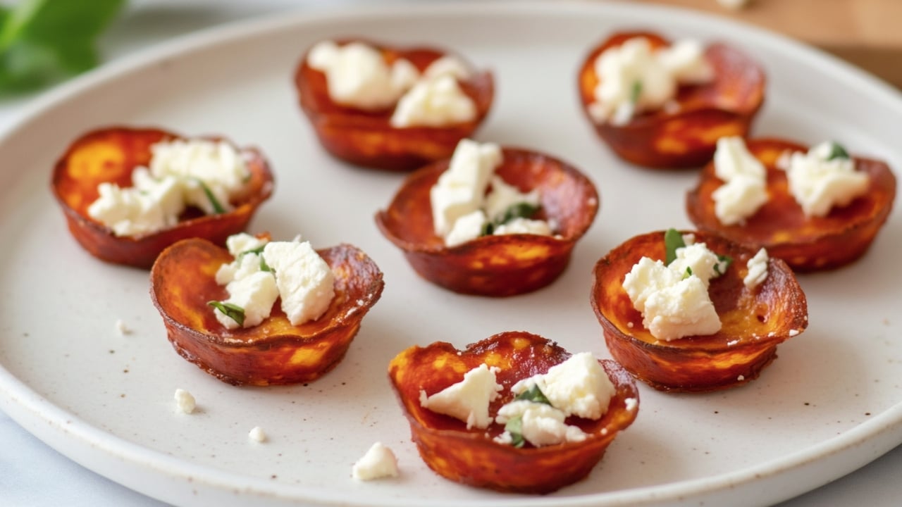 Crispy Salami Cups: A Perfect Low-Carb Carnivore Appetizer - Salami Cups