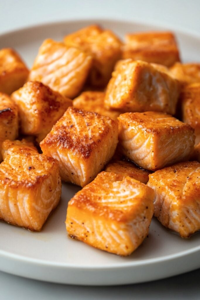 Struggling with Meal Ideas? Here's 76 Easy & Delicious Carnivore Recipes - Salmon Bites Pin