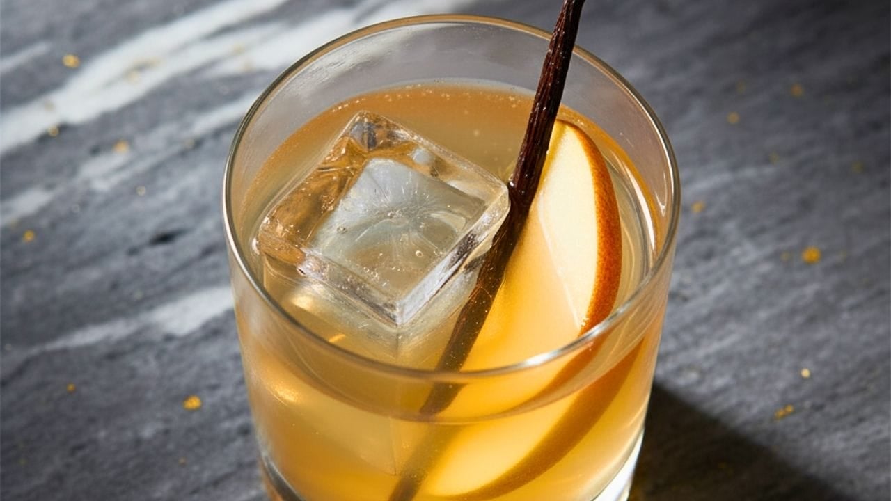 Celebrate Fall With a Sparkling Vanilla Pear Mocktail (Enhanced Edition) - Sparkling Vanilla Pear Mocktail 2