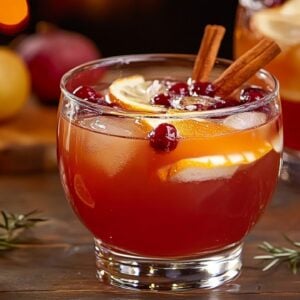 Festive Thanksgiving Punch for All Ages (Mocktail or Cocktail) - Thanksgiving Punch