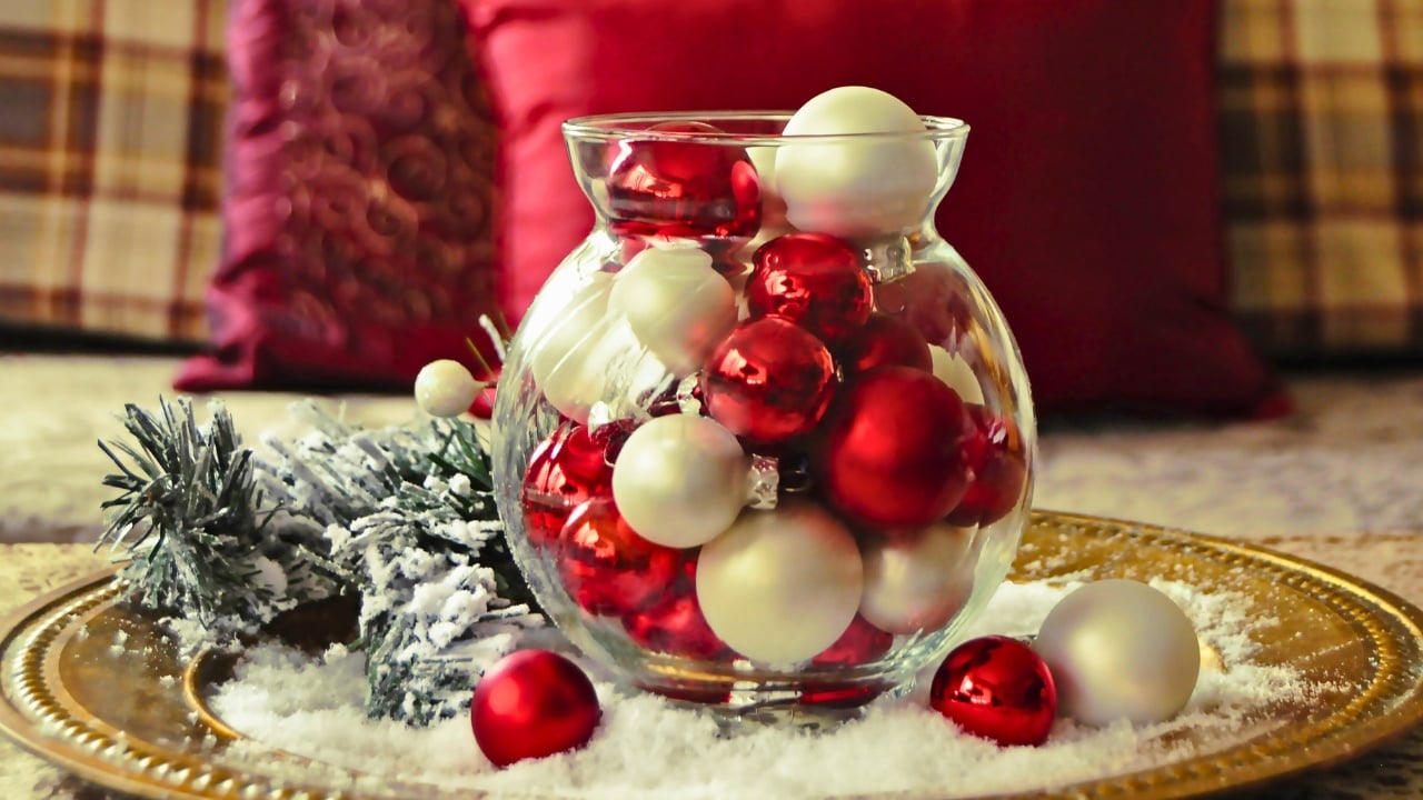 Don’t Toss Those Ornaments: 6 Ways to Upcycle Holiday Treasures - Ornament centerpiece ss732364993 degm