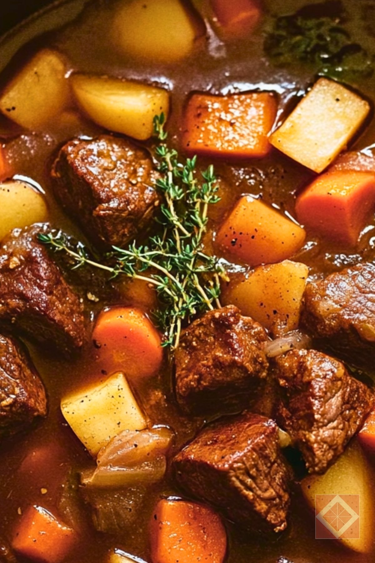 14 High-Protein Meat Recipes That Are Actually Healthy (And Crazy Delicious!) - Apple Cider Beef Stew pin 1 midia