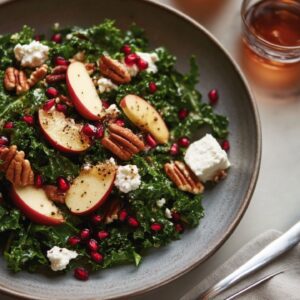 You’re One Maple-Dijon Dressing Away from Loving Kale Salad - Apple Pomegranate Kale Salad midia