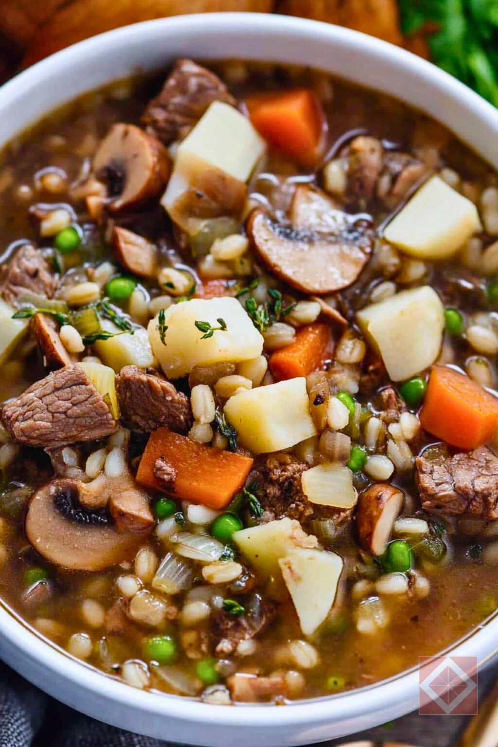 Best Beef & Barley Soup with Wild Mushrooms One Pot Recipe