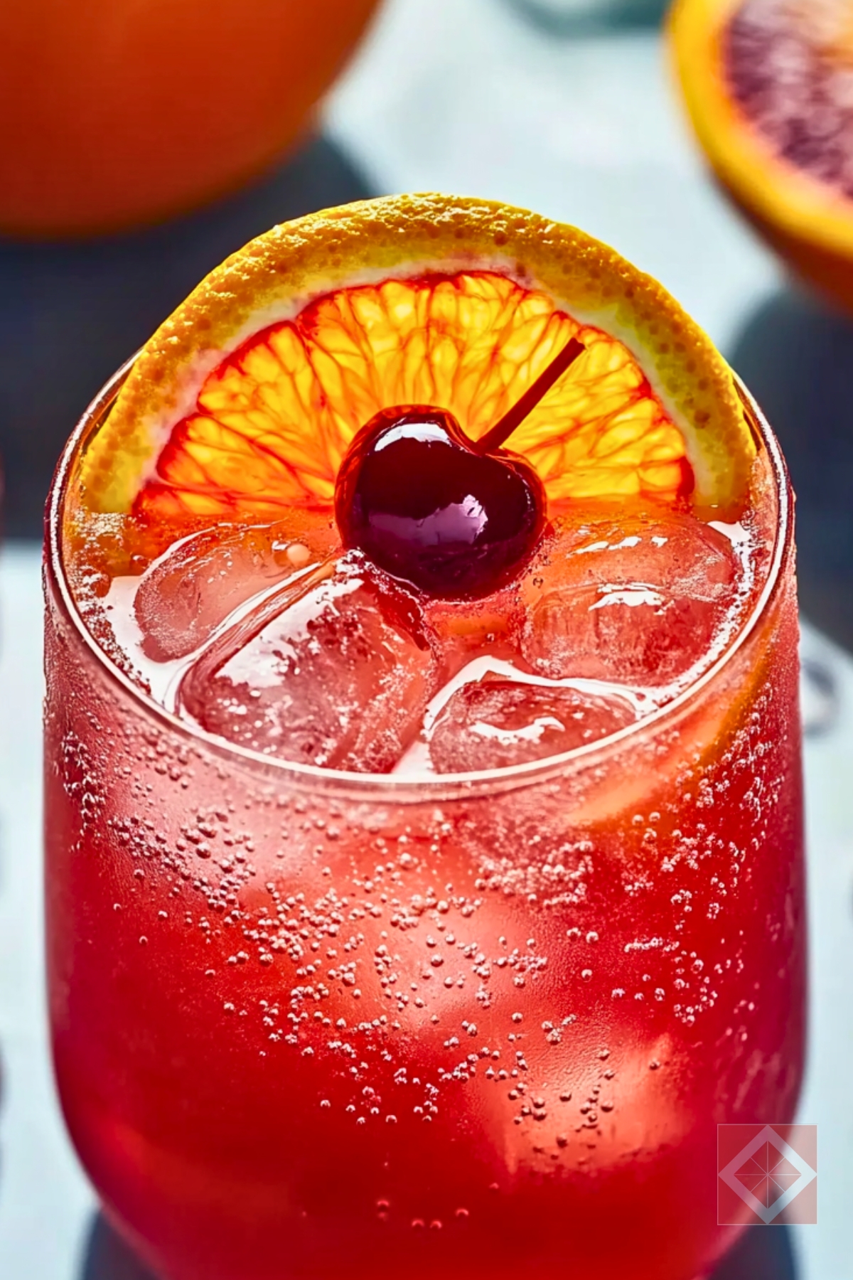 A Simple Blood Orange Mocktail for Any Gathering - Blood Orange Mocktail pin 2 midia