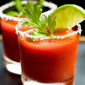 How to Make a Bloody Mary Shooter with a Kick - Bloody Mary Shooter Cocktail midia