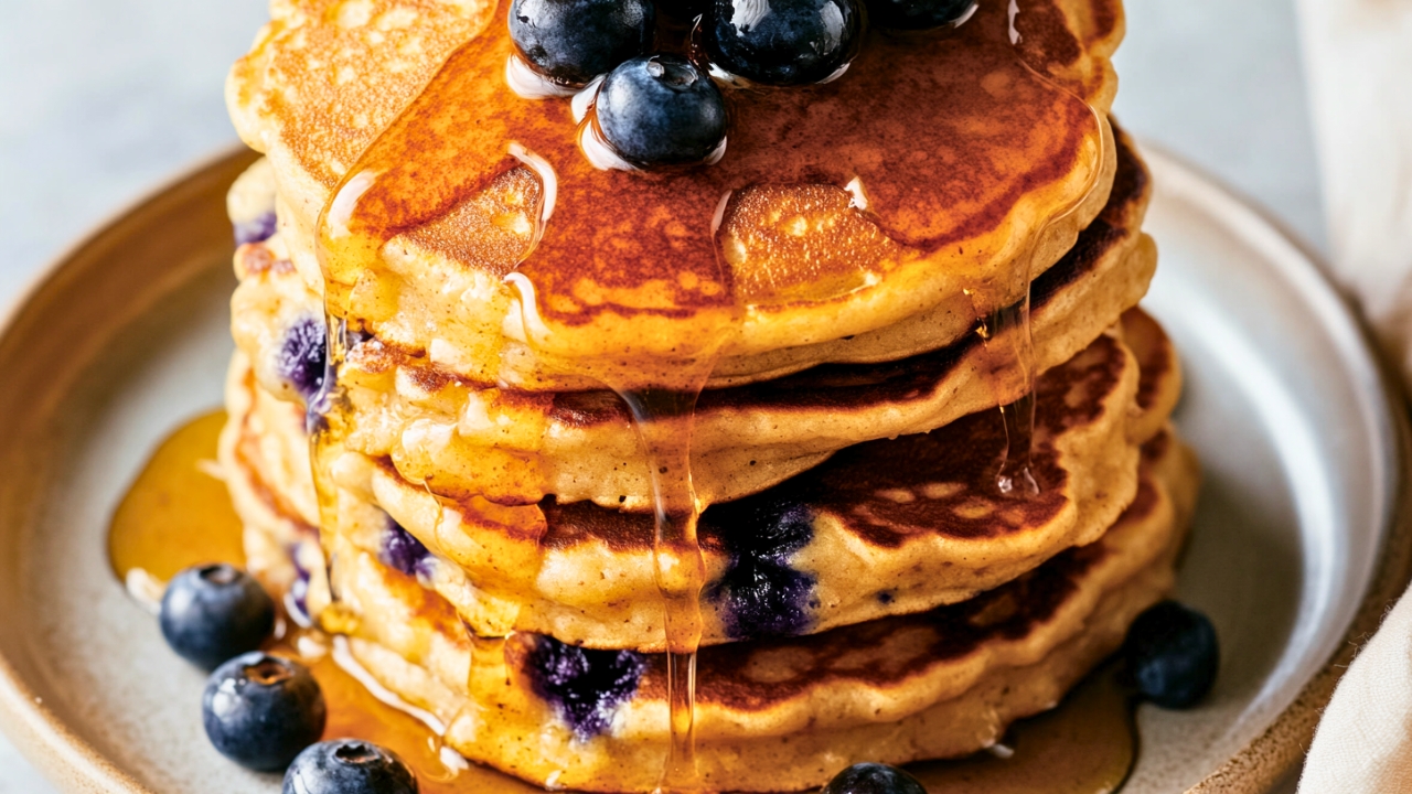 The Only Blueberry Pancake Recipe You’ll Need for Healthy Eating - Blueberry Pancakes midia