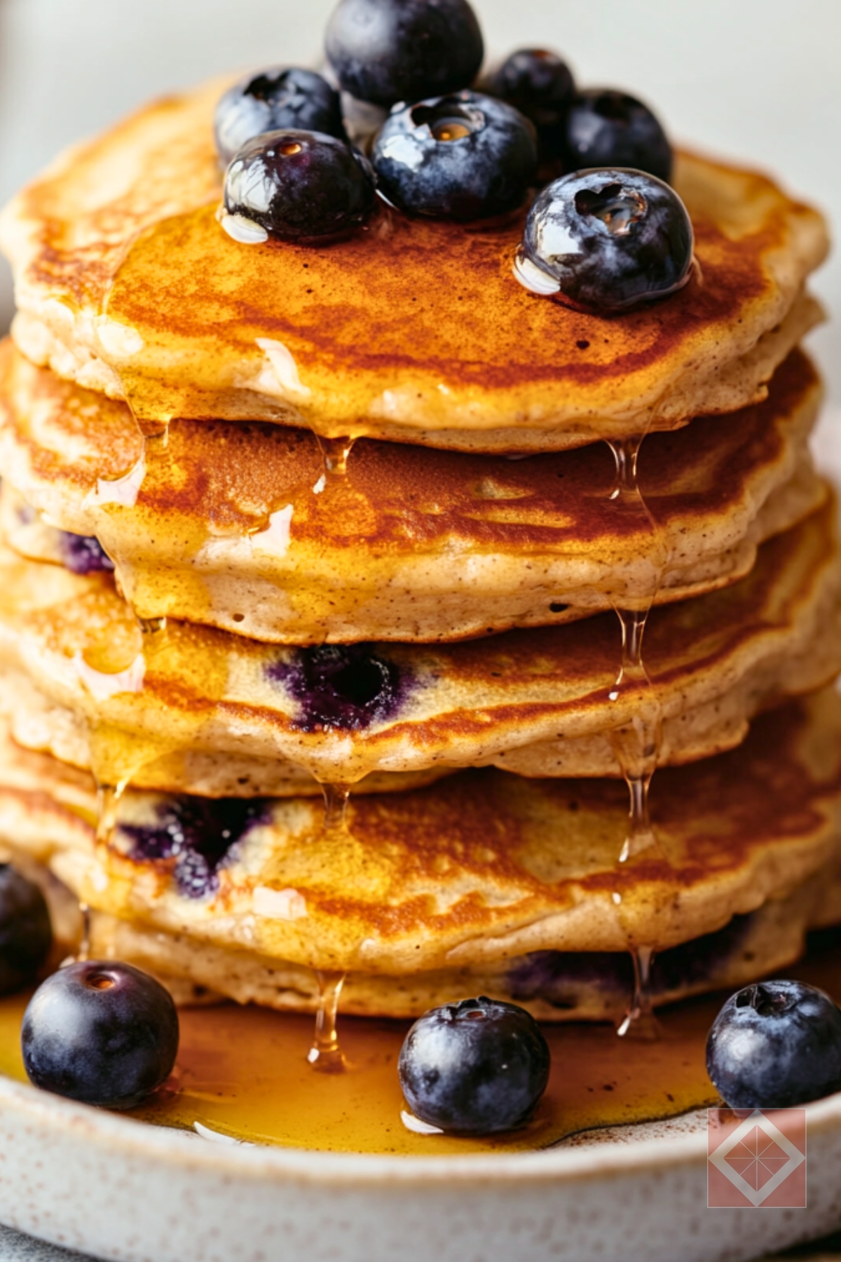 The Only Blueberry Pancake Recipe You’ll Need for Healthy Eating - Blueberry Pancakes pin 1 midia